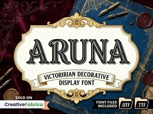 Aruna Font: Creative Free Display Font Design