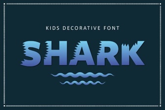 Shark Font: a Sharp Typeface for Modern Designs