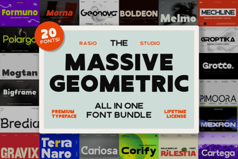 Boost Your Designs with Geometric Font Bundles