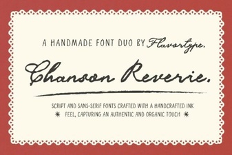 Chanson Reverie Font: Elegant Script for Design