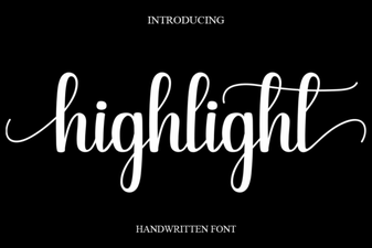 Creative Typography Ideas with Highlight Fonts
